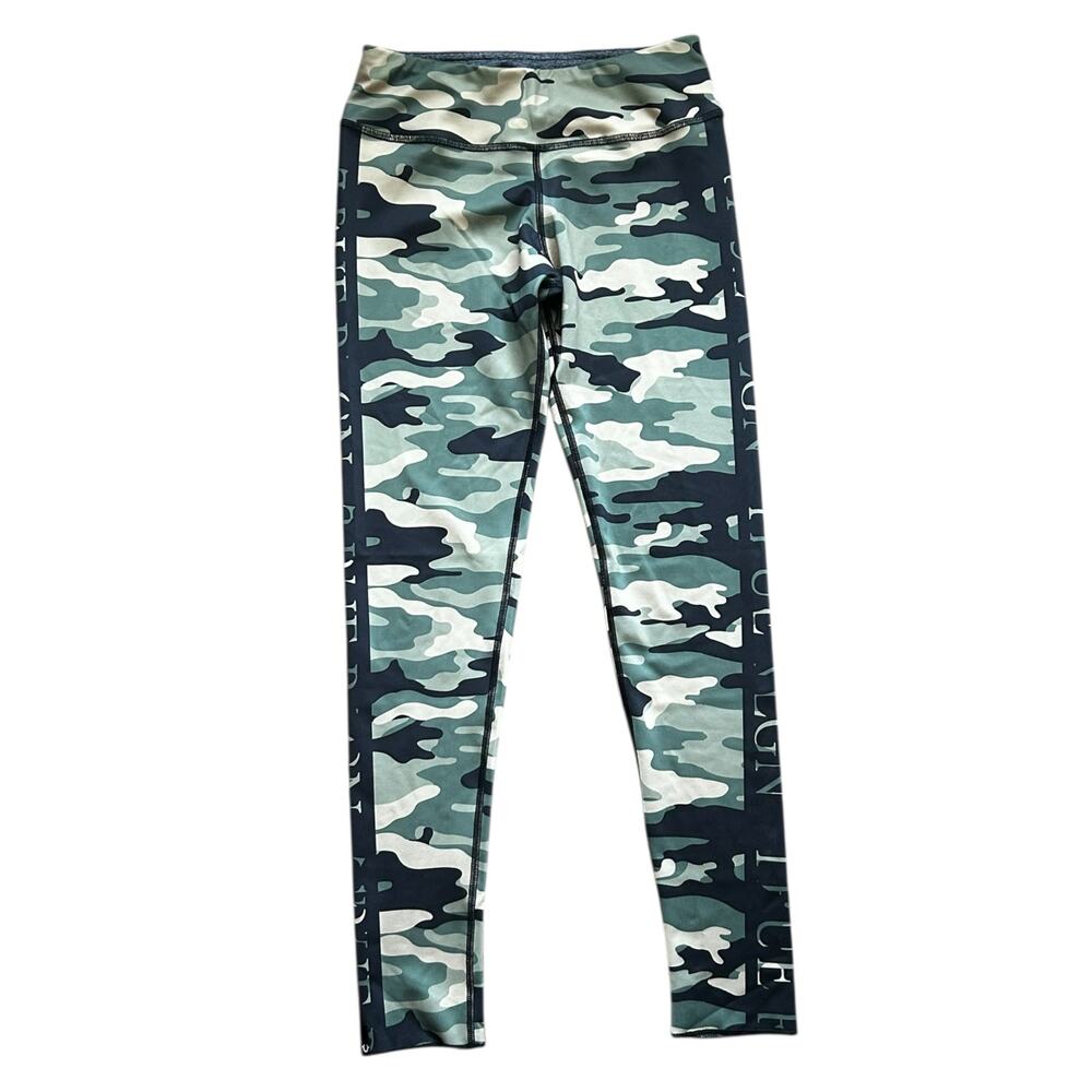 True Religion Women’s Green Camo Gym Leggings Size Small
